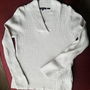 Ribbed V-Neck Sweater